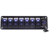 KAOLALI 5/7 Gang Toggle Switch Panel Kit 12V/24V Circuit Breaker