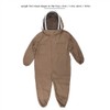 Beekeeping Protective Suit Breathable Bee Suits Smock with Zipper for