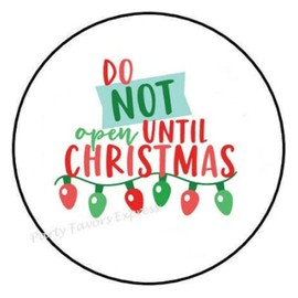 30 Pcs 1.5" Inch Do Not Open Until Christmas Stickers - Christmas Stickers - Do Not Open Until Stickers Envelope Seals Labels - D #AA61RK