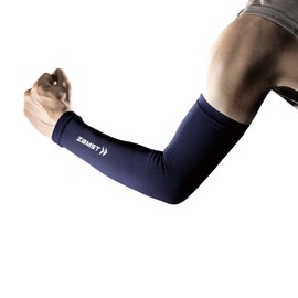 ZAMST Arm Compression Sleeves, For Sports, Running, Both Arms Included, Navy