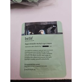 Belif Peat Miracle Revital Eye Cream 3 ml/0.10 fl.oz. X 50 Packs 5 oz total!!