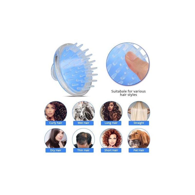 Set Cepillo Corporal Ducha Alfombra Masaje Pies Lavar Cabello Cara