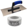 DEWEPRO Drywall smoothing trowel concave including Knauf Kurt joint cover
