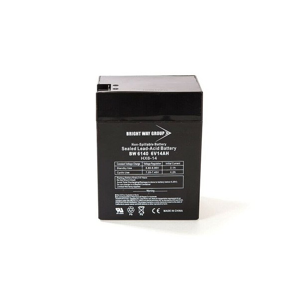 Bright Way Replacement Battery for SLAA6-14A Duracell SLA Battery 6V
