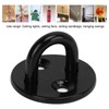 5Pcs Eye Plate Thickened Black Stainless Steel Enhanced Load Bearing