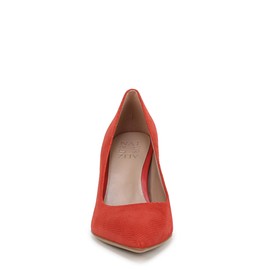 Naturalizer Womens Anna Pump Red Suede Textured 8 W
