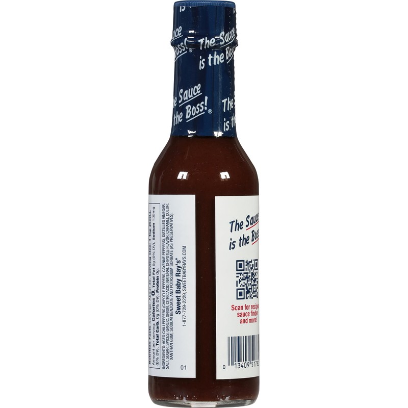 Sweet Baby Ray’s Smoked Chipotle Hot Sauce, Rich Smoky Heat