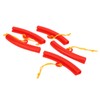 5 Pcs Tire Changer Guard Red Rubber Tire Rim Protector