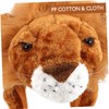 [Lurrose] Carnival Hat Plush Lion Tiger Headwear Cap Performance Hat