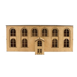 War World Scenics Scratch Aid Buildings – Low Relief Factory – Railway Modelling Realistic Model Laser Cut MDF OO/HO Gauge Scale Diorama Railroad Simple Structure