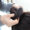 Bun ponytail wig hairband natural brown poop ponytail wig (WFIYNIC) / 똥머리 올림머리 가발 머리끈 자연갈색 똥머리가발 (WFIYNIC)