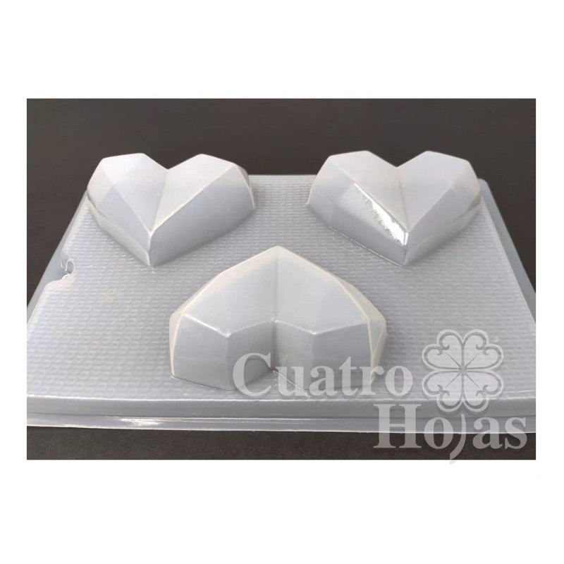 Moldes Para Gelatinas Molde Para Gelatinas 3 Corazones Diamantes