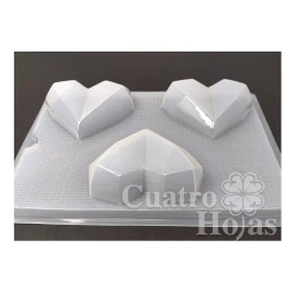 Moldes Para Gelatinas Molde Para Gelatinas 3 Corazones Diamantes