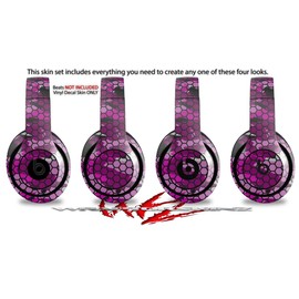 Skin Decal Wrap Compatible with Beats Studio 2 and 3 Wired and Wirelesss HEX Mesh Camo 01 Pink Skin Only Headphones NOT Included
