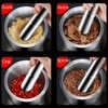 Stainless Steel Mortar and Pestle, 5 Inch Polished Food Crusher