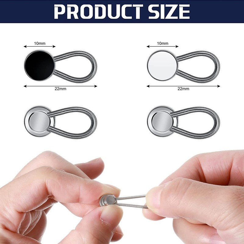 20pcs Extender Button Set with 10 Elastic Waist Extender Button