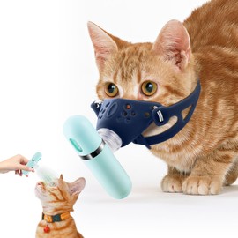 BRAVEGARE Cat Nebulizer, Pet Low Noise Nebulizer, Portable Handheld Nebulizer of Mist with Mask, Cat Inhaler for Travel or Home Daily Use for Breathing Problems, Used at Home, Outdoor Use (S)