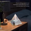 Healing Crystal Pillar Pyramid 6CM Epoxy Positive Energy Generator Meditation