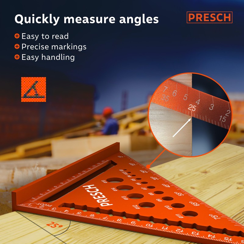 Presch Carpenters Square Set | 180mm & 300mm | Innovative