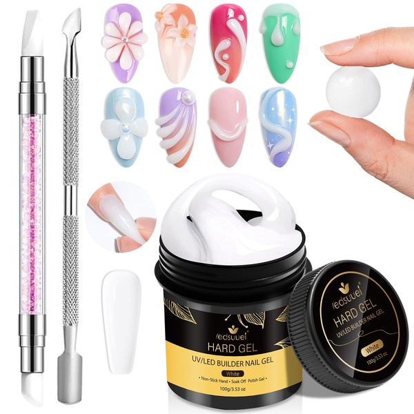 Solid Builder Gel for Nails LEDSUUEI - 100g Large Capacity