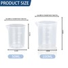 20Pcs Small Measuring Jug, 100ml Transparent Measuring Cups Graduat Beaker