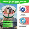 Upgraded Inflatable Dog Cone Collar with Transparent Anti-Licking Shield, Adjustable
