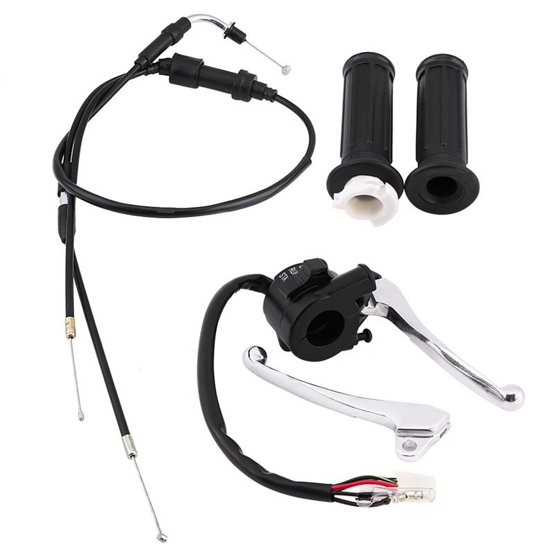 Brake Lever Hand Grip Throttle Cable Kit for PW50