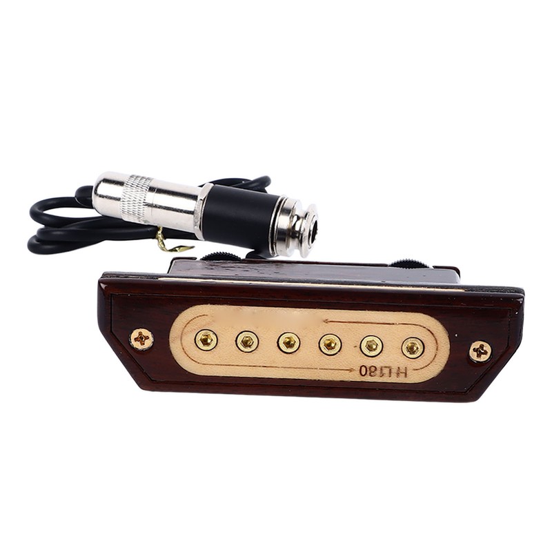 Soundhole Pickup Punching Free Acoustic Guitar Volume Tone Control Instrument