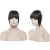 Human Hair Clip in Fringe Bangs Invisible Front Hair Extensions