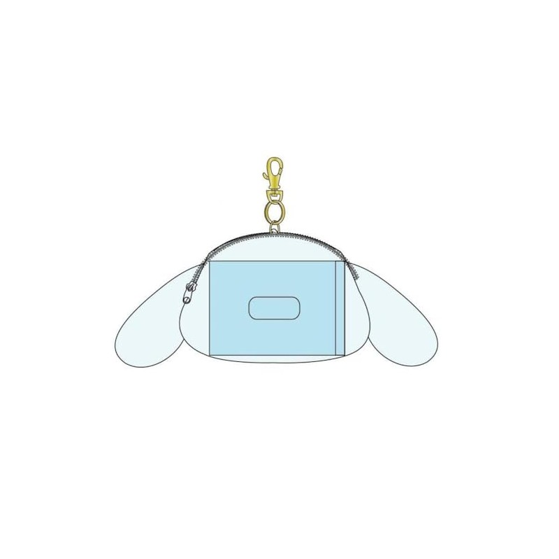 Ki Company Sanrio Characters Face Pass Case, Cinnamoroll, SAC-PC-CN, H