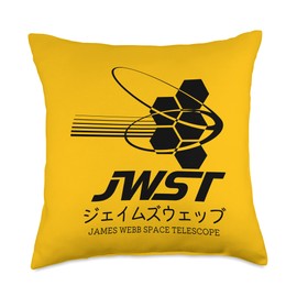 JWST James Webb Space Telescope James Webb Space Telescope Explorer Throw Pillow, 18x18, Multicolor