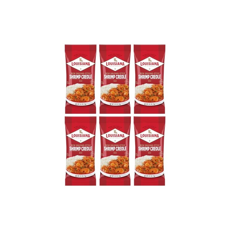 Louisiana New Orleans Style Shrimp Creole Base, 2.61oz (Pack of
