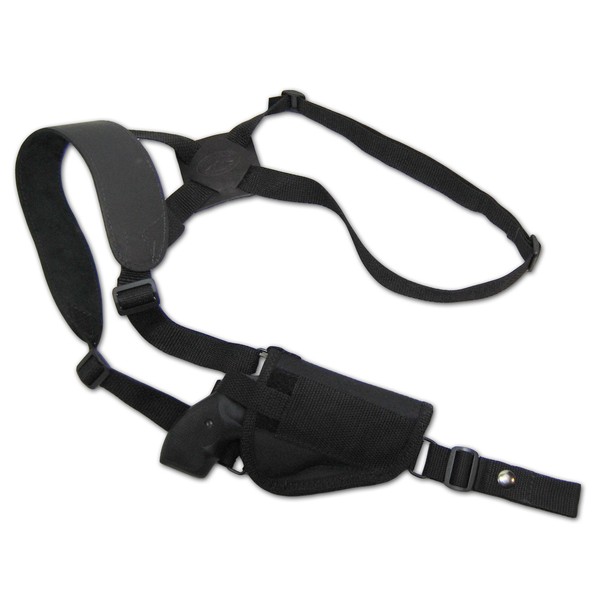 Barsony Cross Harness Vertical Shoulder Holster for Ruger SP101 Right