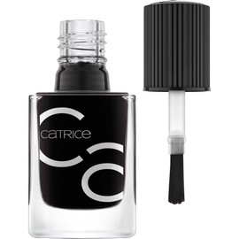 Catrice ICONAILS Gel Lacquer, Gellack, Nagellack, Nr. 20 Black To The Routes, schwarz, langanhaltend, glänzend, ohne Aceton, vegan, Mikroplastik Partikel frei (10,5ml)