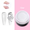 GZMAYUEN 2 Colours Solid Builder Gel for Nails, White Transparent