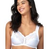 Wonderbra Womens Full Support Cushioned Strap Wireless Bra, White, 34C