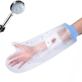 Waterproof Leg & Arm Cast Cover for Shower Reusable, Soft & Comfortable Cast Protector for Post-Surgery, Broken Bones, or Injuries Ideal Shower Bag for Short Leg Casts (arm)
