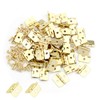 ITROLLE 50PCS Cabinet Drawer Butt Hinges Connectors Mini Hinges Miniature