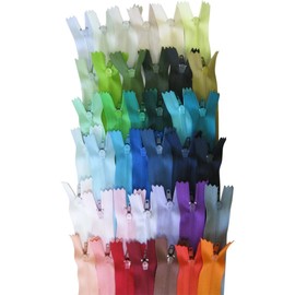 E-Goal 39 Colors Random 25cm Zips Dressmaking Accessories Sewing Accessories Roll Slim