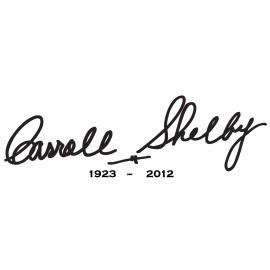 CARROLL SHELBY SIGNATURE STICKER WITH CLEAR BACKGROUND LAPTOP STICKER BUMPER