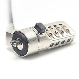 Noteking Wedge Slot Laptop Lock, 4-Digit Combination Security Cable, 5.8ft Steel Cable, Designed for laptops with Noble Wedge Security Slot