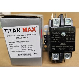 Titan Max TMX230A2 Definite Purpose Contactor 2 Poles