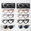 GUD 10 Pack Small Reading Glasses for Women Cat-eye Style
