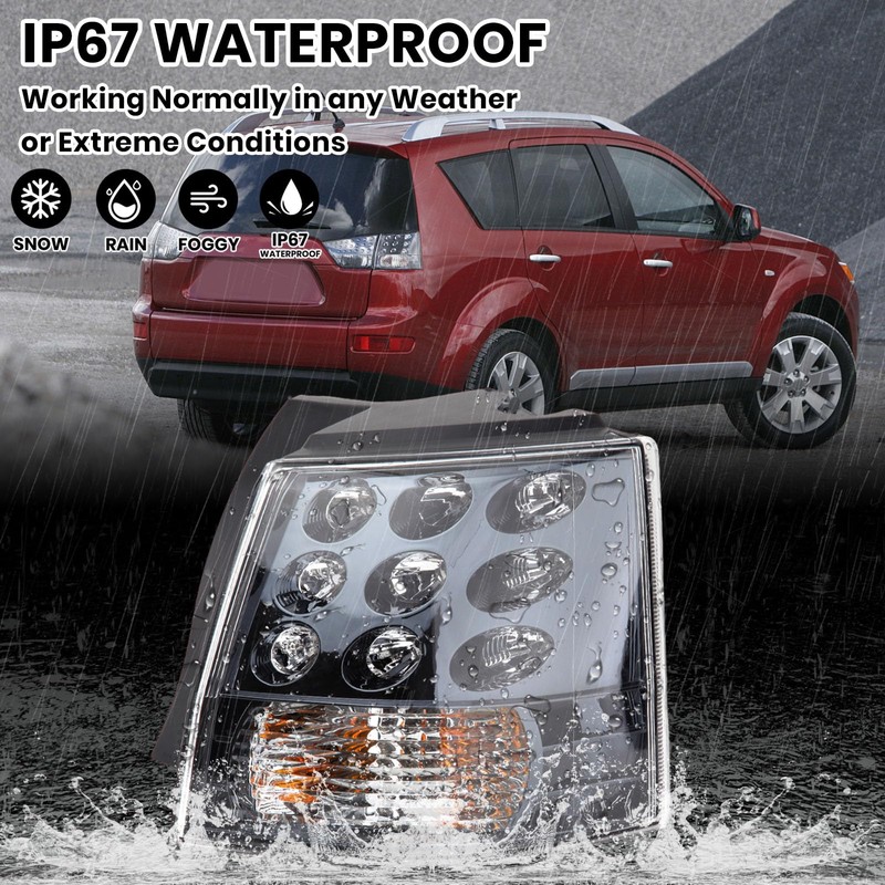 Clidr Right Side Tail Light Assembly for Mitsubishi Outlander EX