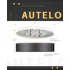 AUTELO Flush Mount Ceiling Light-Black Ceiling Light Fixture - 12Inch
