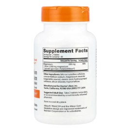 Glicinato de Magnesio 100% Quelado de Alta Absorción 100mg 120 Tabletas Suplemento Vegano | Fórmula con Albion y TRAACS