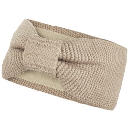 Vanessa & Melissa Knitted Women's Headband with Bow, Girls Headband Lined with Warm Fleece Lining, Earmuffs SB1015