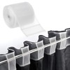 XoeLLe 10M Curtain Tape, Curtain Accessories, White Nylon Drapery