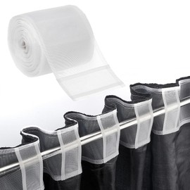 XoeLLe 10M Curtain Tape, Curtain Accessories, White Nylon Drapery