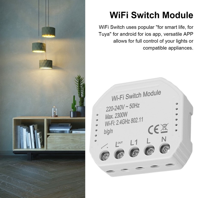 WiFi Smart Switch Module Wirelessly Control Versatile APP Control Remote